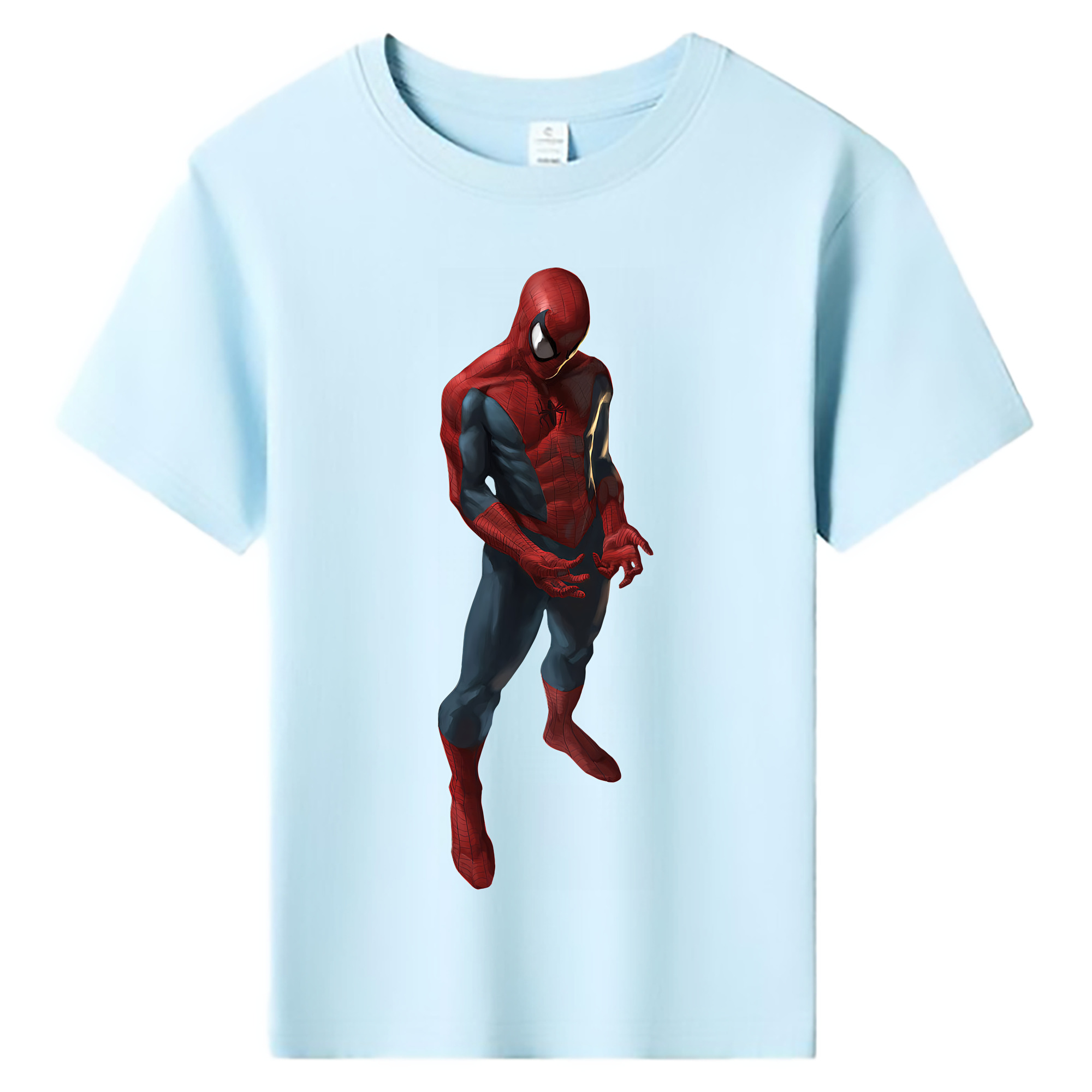 （画像用） Spider Man スパイダーマン 綿100％キッズTシャツ（フロントプリント）